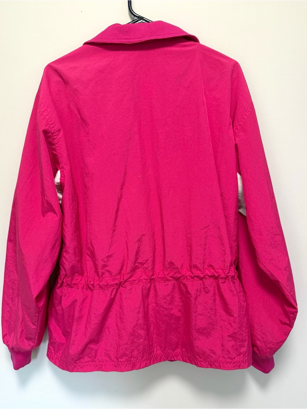 Vintage Helly Hansen Hot Pink LIFA  Windbreaker Jacket Size L Full Zip 4 pockets - Picture 9 of 11